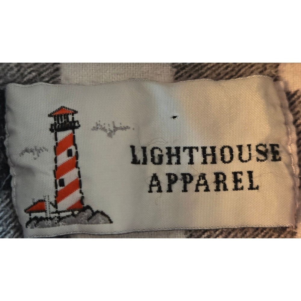 Lighthouse Apparel Women's Plaid Snowman‎ Graphic Button Up Shirt Size Large - Picture 7 of 7